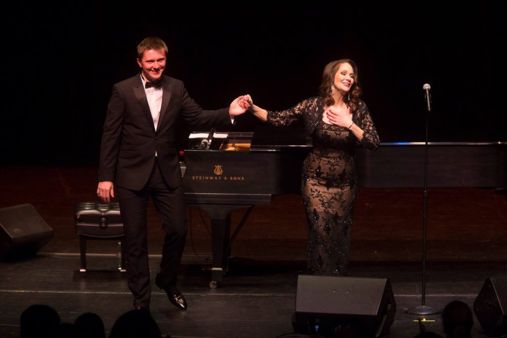 Peisha and Sergiu Tuhutiu performing Chopin Meets Broadway at The Irvine Barclay Theatre.